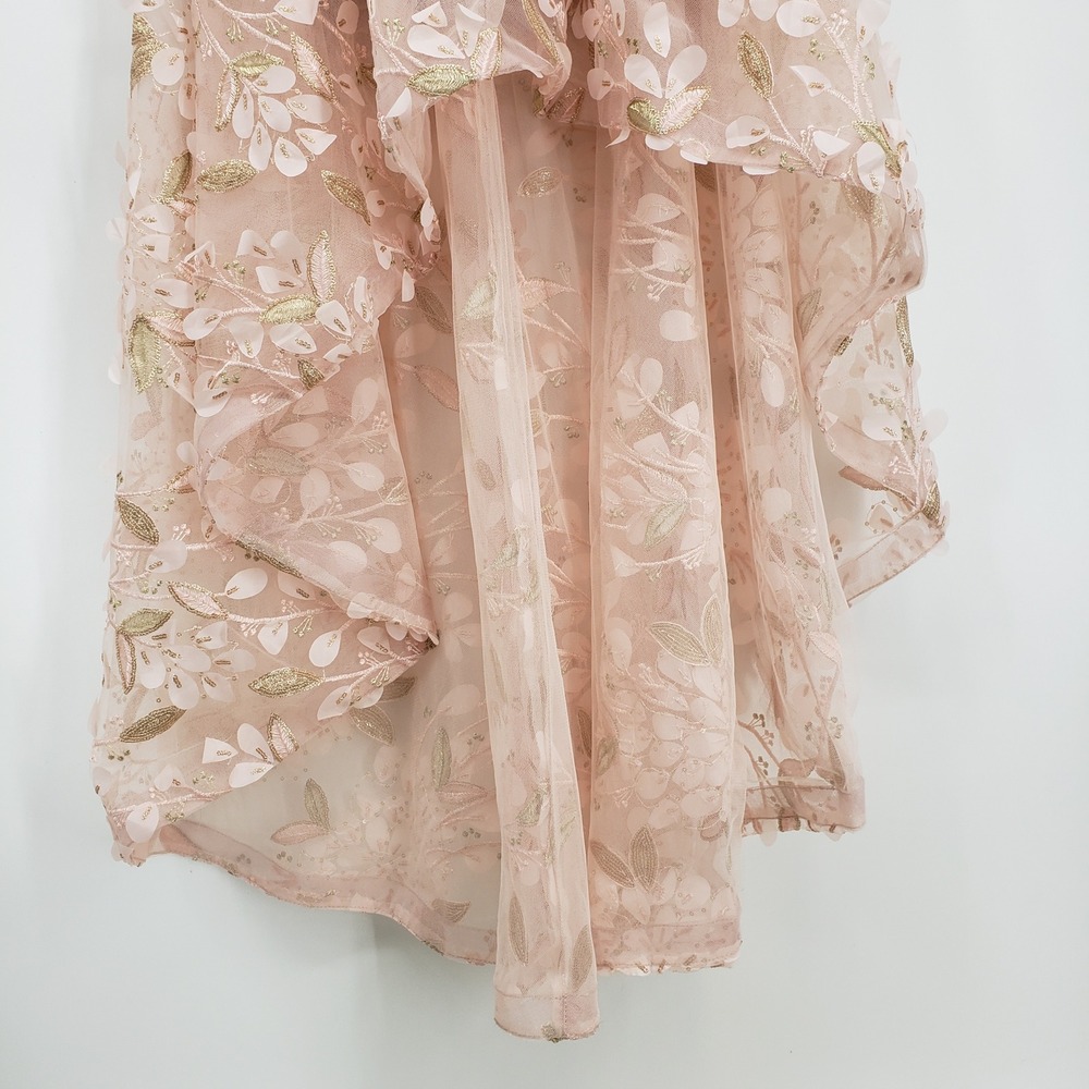 XSCAPE Embroidered Gown Formal Evening Dress Special Occasion Size 6 Blush Pink - Picture 10 of 15